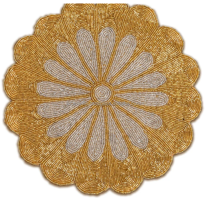 Napperons de décoration de maison de haute qualité pour tasse caboteur napperons perlés en forme de fleur napperon de perles de rocaille Style européen - Product Image 6