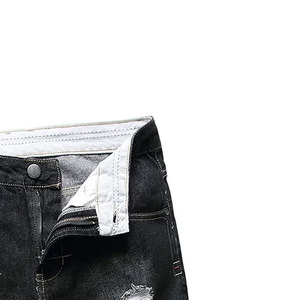 Shorts en jean polyester légers et extensibles, taille haute, avec cordon de serrage, confortables pour l'été, fabrication OEM ODM - Product Image 2