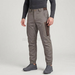 Outdoor Workwear <b>Men</b> Tactical Joggers Ripstop Cargo <b>Trousers</b> With Zipper Pockets Drawstring Waist And <b>Cuffed</b> Legs - Product Image 5