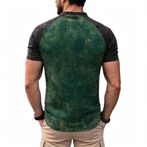 T-shirt surdimensionné vintage SPINE CRAFT en coton épais 100 %, coupe décontractée, délavage acide, noir, longueur longue, tricot léger en bambou, grande taille - Product Image 6