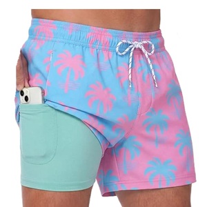 Shorts de bain pour hommes à séchage rapide avec imprimé requin, cordon de serrage à la taille et poche latérale, fournisseur du Bangladesh - Product Image 5