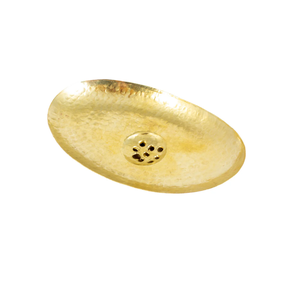 Handcrafted <b>Hammered</b> Polished Brass Soap <b>Holder</b> High Quality Bathroom Products & Kitchen Sing Soap Storage Rack - Product Image 1
