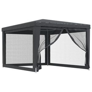 9.8 antracite x 13.1 'hdpe Wedding & Party tenda con pareti laterali 4 Mesh - Product Image 2