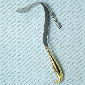 Best Selling Harrington Splanchnic Retractor with Fiber <b>Optic</b> 60mm Blade Lighted Stainless Steel Plastic Surgery <b>instruments</b> CE - Product Image 6
