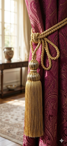 <b>Curtain</b> Tieback Supplier of Polyester Tiebacks by Refratex India Made in India at Low Price - Product Image 2