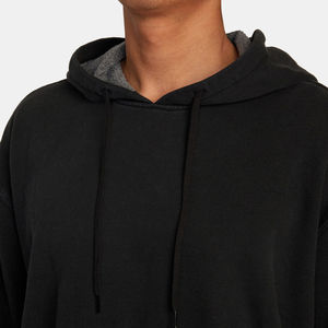 Sweat à capuche pour homme en polyester/coton, uni, super doux, en polaire, vêtement de sport d'hiver, thermique, brodé, épais - Product Image 6