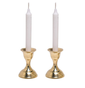 Support de bougie en laiton au design antique, porte-bougie à 3 pieds, durable, pour la décoration de la maison et des hôtels - Product Image 4