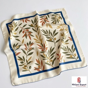 Custom Printed Womens Square <b>Scarf</b> Soft Lightweight Fabric Fashion Accessories OEM ODM Manufacturer Crete Custom Fabric Products - Product Image 3