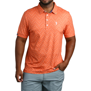 Chemise à manches courtes bleue pour homme, en tissu tricoté respirant et à séchage rapide, coupe classique, style décontracté, style golf, 100% polyester - Product Image 5