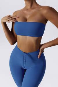 Wholesale Women’s High Neck Compression Sports <b>Bra</b> Vest – Lightweight <b>Stretch</b> Running Gym Fitness Yoga Activewear - Product Image 3