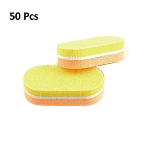 OME Double Sided Sponge Nail <b>File</b> Zebra Design Reusable Nail Care Tool 180 Grit Colorful Pattern Straight Shape Color <b>Box</b> - Product Image 5