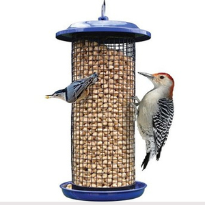 Cobalt Metal Mesh Mixed Seed and <b>Peanut</b> <b>Bird</b> <b>Feeder</b> Outdoor Garden Hanging <b>Feeder</b> - Product Image 2
