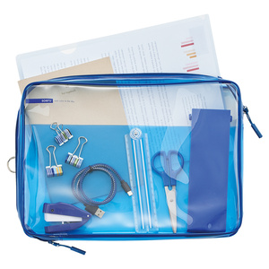 LIHIT LAB Estuche de PVC transparente Tamaño A4 Caja Bolsa de archivo de oficina - Product Image 2