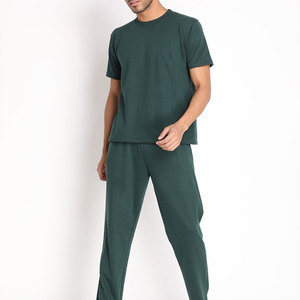 Ensemble de survêtement d'hiver pour homme en coton 100% respirant et épais, avec capuche, couleur unie, vêtements de sport décontractés, impression de logo personnalisée - Product Image 4