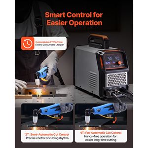 Tagliatrice al Plasma Digitale a Doppio Voltaggio 50A 110V/220V con Inverter IGBT e Funzione 2T/4T Regolabile - Product Image 4