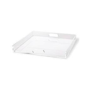 Nueva bandeja acrílica de exhibición y almacenamiento para té, café y desayuno, elegante bandeja de cristal lucite para decoración del hogar y mesa de café. - Product Image 1
