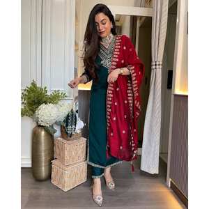 Conjunto de Traje de Fiesta para Mujer de Diseñador con Bordado de Lentejuelas - Product Image 2