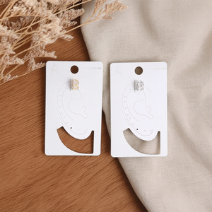 Orecchino a clip a forma di W in acciaio inossidabile, installazione singola, alla moda - Product Image 3