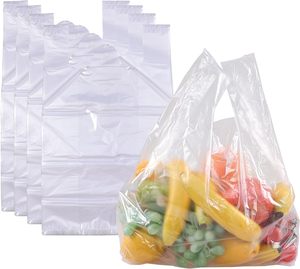 Bolsas de Plástico Transparentes para Camisetas, Bolsas de Plástico para Compras - Product Image 1