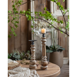 Wooden and Metal <b>Candle</b> Holders & <b>Candle</b> Stand Rustic Handmade Christmas Home Decor <b>Gift</b> for Mom - Product Image 6