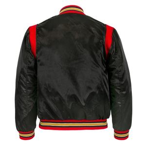 Venta al por mayor 100% poliéster satén Varsity bombardero chaqueta de béisbol personalizado estilo de calle con servicio OEM - Product Image 2
