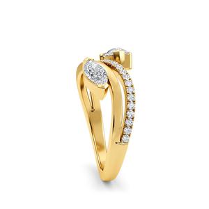 Glorious 1.02 ctw Marquise Cut Created Diamond <b>Ring</b> 18K Yellow Gold Unique Solitaire Charm <b>Women</b> Accessory <b>Fashion</b> Detail - Product Image 3