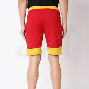Shorts d'été rouges pour hommes, légers, décontractés, avec taille élastique et cordon de serrage, tissu doux, confortables pour un usage quotidien, offre spéciale - Product Image 3