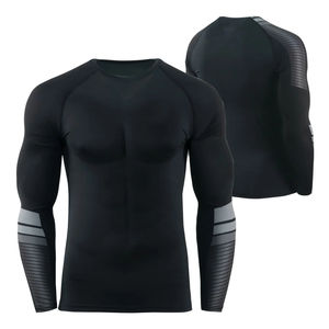 Rashguard MMA Homme Léger et Respirant en Spandex/Polyester à Manches Longues - Vêtement de Compression Personnalisable Séchage Rapide - Product Image 6