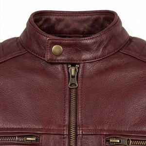 Veste de moto en cuir véritable pour homme de qualité supérieure, nouvelle arrivée, vestes de moto d'hiver, protections amovibles, personnalisables - Product Image 4
