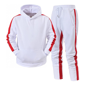 Survêtement pour hommes, prix de gros, survêtements pas chers, vêtements de sport pour hommes, survêtement personnalisé bicolore, coupe ajustée, 100% coton, pour hommes - Product Image 1