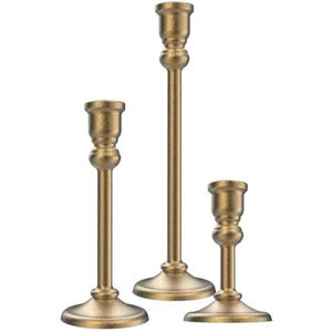 Juego de Portavelas de Latón para Decoración del Hogar, Diseño Cónico, Portavelas de Metal Duradero - Product Image 5