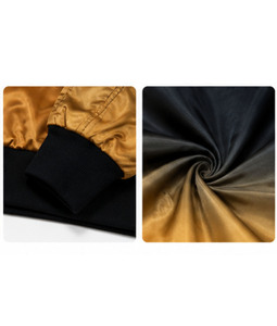 Veste universitaire pour femme, couleur unie, col montant, manches longues, coupe-vent, séchage rapide, extérieur en soie, doublure en polyester matelassé, satin - Product Image 5