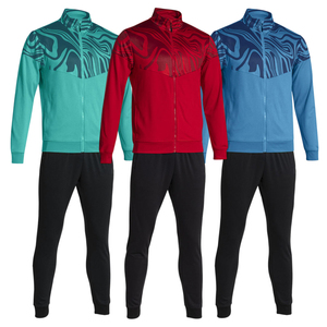 Survêtement de sport pour hommes en gros, imprimé par sublimation à motif vague, avec fermeture éclair intégrale, pour entraînement de football, OEM B2B personnalisé - Product Image 1