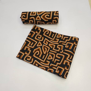 Tissu moderne en mélange coton-viscose imprimé wax africain Gaborone pour vêtements élégants pour femmes - Product Image 1