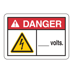 Panneau d'avertissement de danger de haute tension, panneau de sécurité mural intérieur/extérieur par Brady - Product Image 3