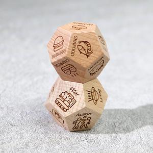 Dados de Madera Universales para Juegos de Mesa, Dados Poliédricos de Madera Multiusos para Todos los Juegos de Rol de Mesa, Artículo de Juego de Alta Calidad al por Mayor - Product Image 5