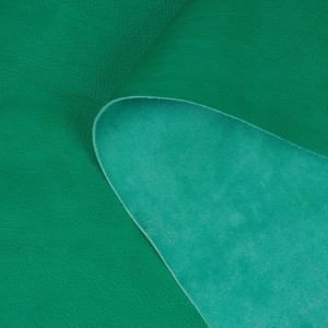 Green Vegetable Tanned Cow Hide Grain Leather For Premium Wallets Handbags Shoes And Luxury Quality Durable Material Supplies - Product Image 4