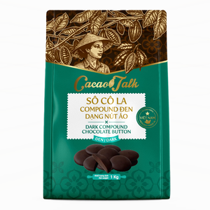 Proveedor Mayorista Global de Chocolate Compuesto HALAL OEM/ODM, Botones de Chocolate Negro, Cacao 1KG 10KG para Galletas y Bizcochos - Product Image 1