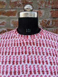 Vestido Estampado a Mano, Hecho en India, Vestido de Algodón con Estampado en Bloque, Vestido Ajustable para Mujer, Regalo para Ella - Product Image 5