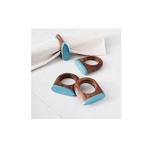 Juego de Anillos para Servilletas de Madera Hechos a Mano, Anillos de Madera Maciza para Servilletas, Decoración para Mesa de Comedor, Bodas y Fiestas - Product Image 5