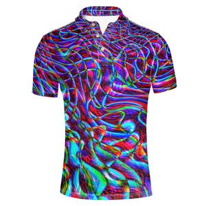 Camiseta Polo de Material Suave 100% Algodón para Hombre, Corte Holgado, Diseño Personalizado Impreso, Secado Rápido, Talla Grande - Product Image 3