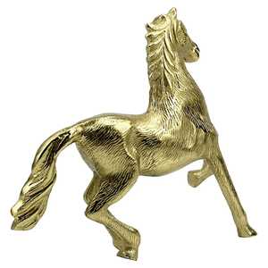 27cm H X 8cm W X 30cm L Aluminium Horse Figurine 30x27x8cm Handmade Modern Animal Sculpture Tabletop Decor Living Room Art Jaffs - Product Image 2
