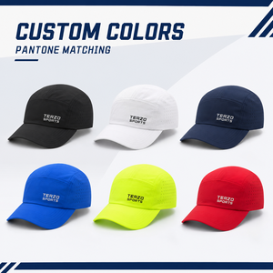 TERZO SPORTS 2026 Gorras de Running Personalizadas de 6 Paneles, Ligeras, Transpirables, de Lona con Corte Láser, Gorras Deportivas de Marca Privada - Product Image 5
