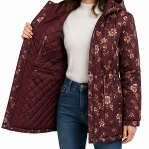 Chaqueta Parka Térmica para Mujer con Exterior Impermeable y Resistente al Viento, Capucha y Cintura Ajustable con Cordón para un Estilo Invernal Premium - Product Image 6