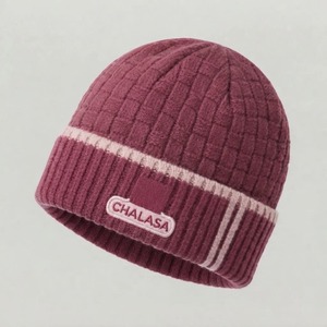 CHALASA SPORTS Gorro de Punto Jacquard Personalizado Y2K 100% Lana, Unisex para Adultos, Bordado, Cálido para Invierno, Gorro de Moda, Venta al Por Mayor OEM - Product Image 4