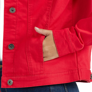 Nouvelle arrivée : Veste en jean pour femme, élégante, personnalisable avec logo, prix raisonnable, très demandée, aspect durable et doux. - Product Image 6