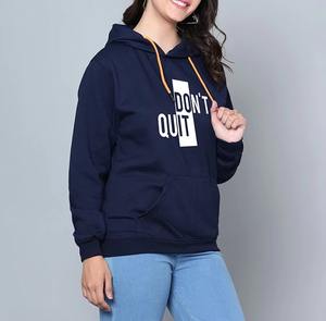 Sweat-shirts pour femmes OEM, pas chers, à la mode, coupe ajustée, nouveau style, pour le sport et la gym, en coton respirant, avec capuche - Product Image 2