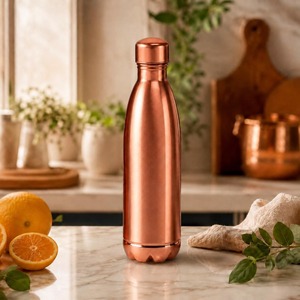 Factory Direct Copper Water <b>Bottle</b> Vase Premium Handmade Decorative Floral Display Product For Global Import Export Business - Product Image 1