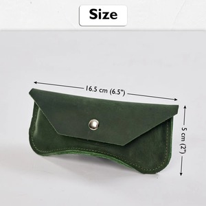 Classic Luxury Handmade Tan Leather <b>Glasses</b> <b>Case</b> Soft Padded Eyewear Protector Water Resistant Lightweight Bulk Orders <b>for</b> - Product Image 2