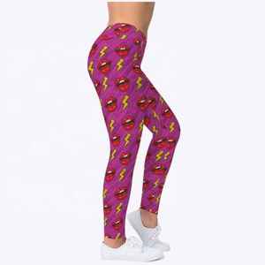 High Quality Women Fitness <b>Leggings</b> Winter Casual <b>Seamless</b> Mid Waist Knee-Length Polyester/Cotton Custom Sizes - Product Image 3
